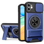 Capa de telemóvel multifuncional com janela deslizante para lente, magnética e resistente a choques, para iPhone 13 Pro Max, para iPhone 13 Pro, para iPhone 12 Pro Max, para iPhone 11 Pro Max, para iPhone 11