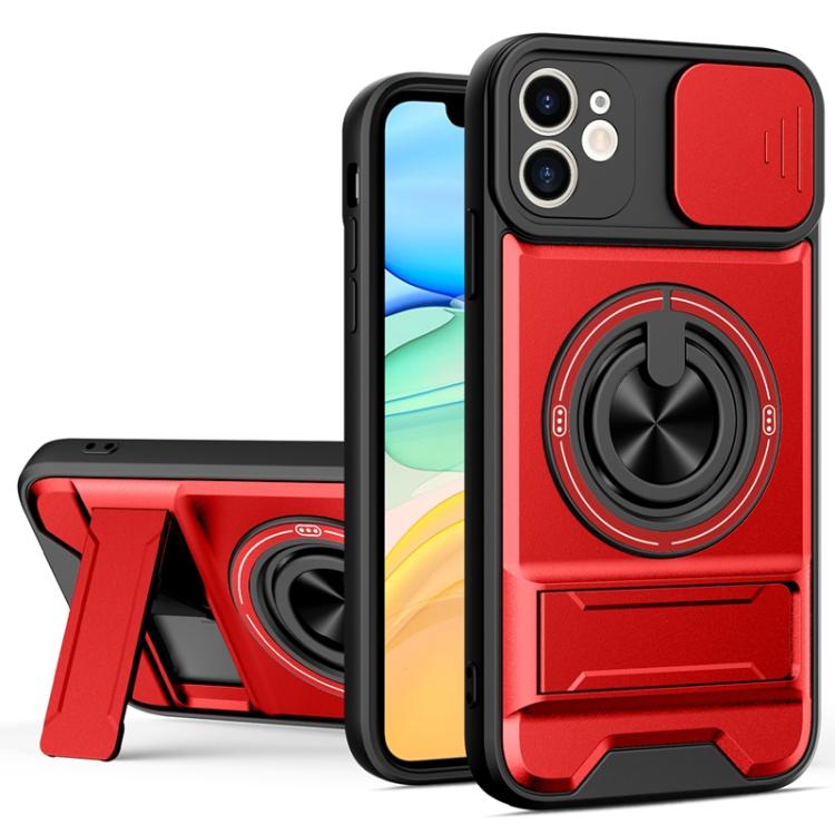 Capa de telemóvel multifuncional com janela deslizante para lente, magnética e resistente a choques, para iPhone 13 Pro Max, para iPhone 13 Pro, para iPhone 12 Pro Max, para iPhone 11 Pro Max, para iPhone 11