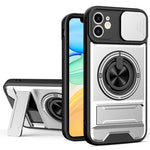 Capa de telemóvel multifuncional com janela deslizante para lente, magnética e resistente a choques, para iPhone 13 Pro Max, para iPhone 13 Pro, para iPhone 12 Pro Max, para iPhone 11 Pro Max, para iPhone 11