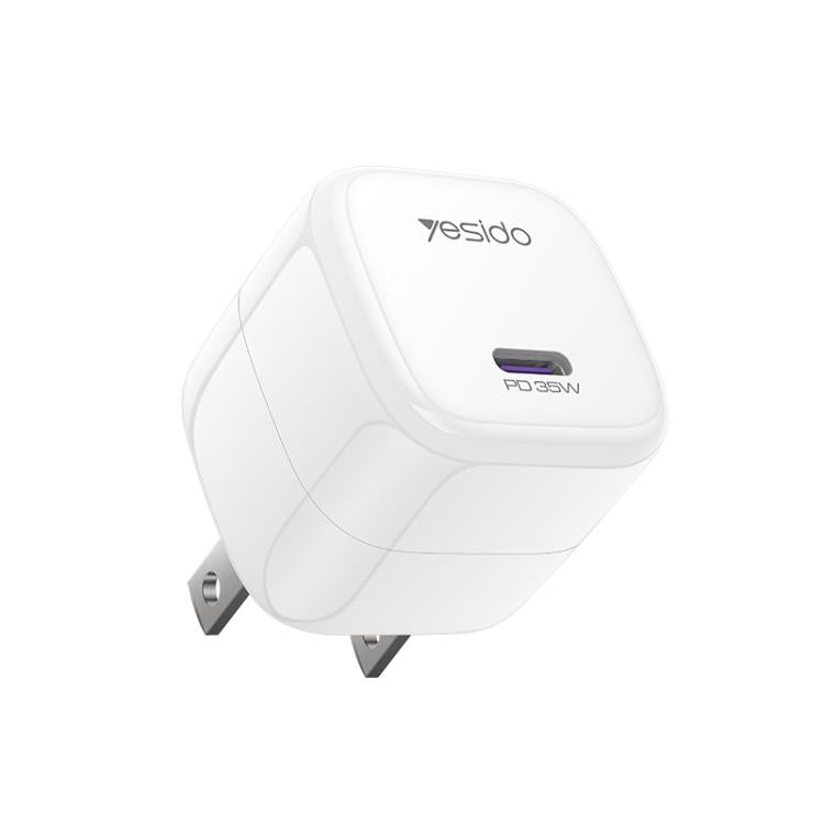 Carregador Rápido Mini Cubo de Gelo Yesido YC16U PD 35W Type-C, Ficha US