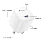 Carregador Rápido Mini Cubo de Gelo Yesido YC16U PD 35W Type-C, Ficha US