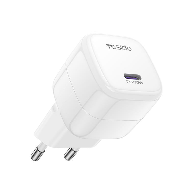 Carregador Rápido Mini Cubo de Gelo Yesido YC103 PD 35W Type-C, Ficha EU