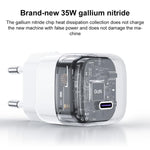 Carregador Rápido Mini Cubo de Gelo Yesido YC103 PD 35W Type-C, Ficha EU