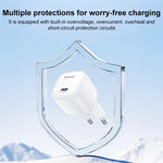Carregador Rápido Mini Cubo de Gelo Yesido YC103 PD 35W Type-C, Ficha EU