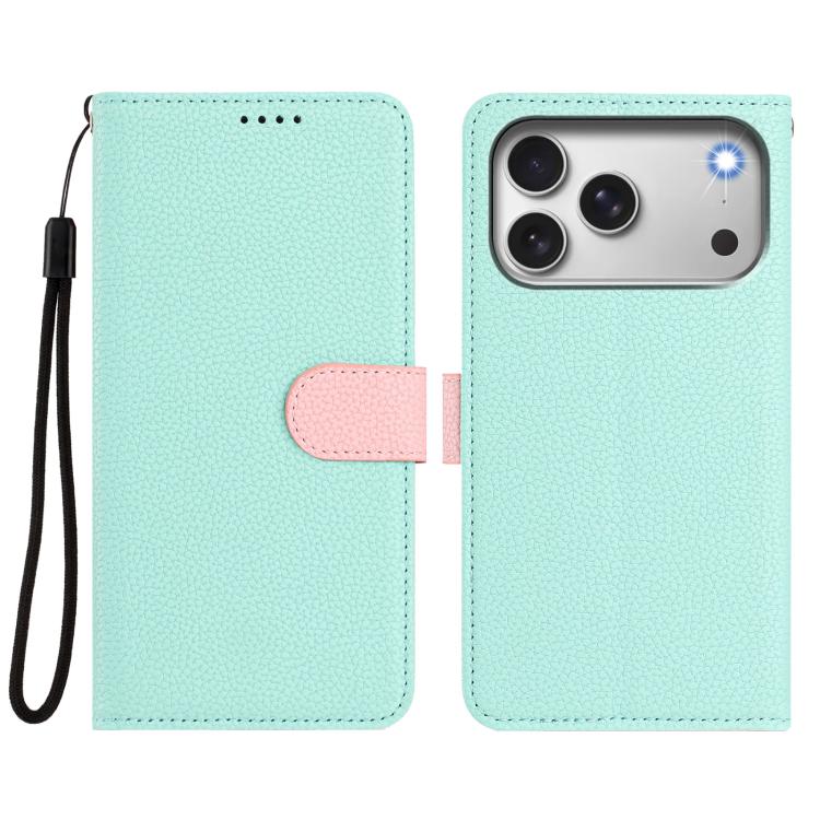 Capa para telemóvel em pele vegana com textura litchi, patch lateral magnético destacável, para iPhone 17 Pro Max, para iPhone 17 Pro, para iPhone 17, para iPhone Air, para iPhone 16 Pro Max, para iPhone 16 Pro, para iPhone 16 Plus, para iPhone 16