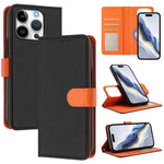 Capa para telemóvel em pele vegana com textura litchi, patch lateral magnético destacável, para iPhone 17 Pro Max, para iPhone 17 Pro, para iPhone 17, para iPhone Air, para iPhone 16 Pro Max, para iPhone 16 Pro, para iPhone 16 Plus, para iPhone 16