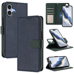 Capa para telemóvel em pele vegana com textura litchi, patch lateral magnético destacável, para iPhone 17 Pro Max, para iPhone 17 Pro, para iPhone 17, para iPhone Air, para iPhone 16 Pro Max, para iPhone 16 Pro, para iPhone 16 Plus, para iPhone 16