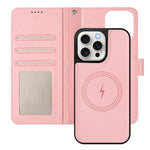 Detachable Litchi Texture Magnetic Side-Patch Vegan Leather Phone Case, For iPhone 13 Pro Max, For iPhone 13 Pro, For iPhone 13, For iPhone 12 / 12 Pro, For iPhone 12 Pro Max, For iPhone 11 Pro Max, For iPhone 11, For iPhone 11 Pro