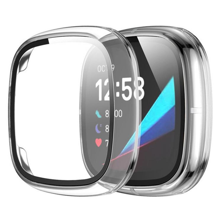 xDfind Tempered Film Integrated PC Watch Protective Cover, For Fitbit Versa 4, For Fitbit Versa 3