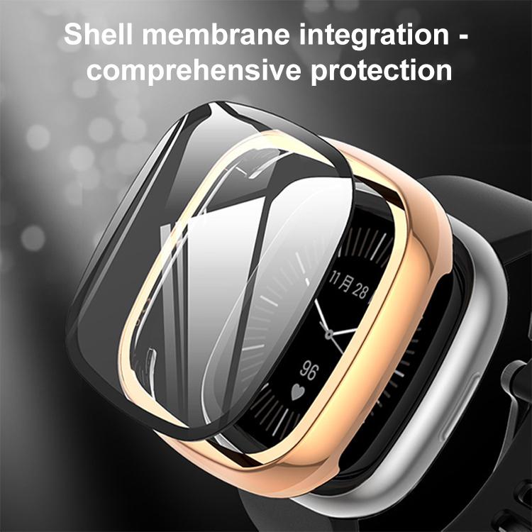 xDfind Tempered Film Integrated PC Watch Protective Cover, For Fitbit Versa 4, For Fitbit Versa 3