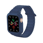 Pulseira de Silicone com Tampa TPU Integrada Magnética e Fivela Invertida, Para Apple Watch 45mm / 44mm, Para Apple Watch 41mm / 40mm