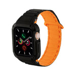 Pulseira de Silicone com Tampa TPU Integrada Magnética e Fivela Invertida, Para Apple Watch 45mm / 44mm, Para Apple Watch 41mm / 40mm