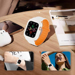 Pulseira de Silicone com Tampa TPU Integrada Magnética e Fivela Invertida, Para Apple Watch 45mm / 44mm, Para Apple Watch 41mm / 40mm