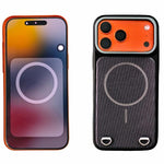 Capa de Telemóvel Magnética em PC com Sensação de Pele + Tecido Tecnológico, Para iPhone 17 Pro Max, Para iPhone 17 Pro