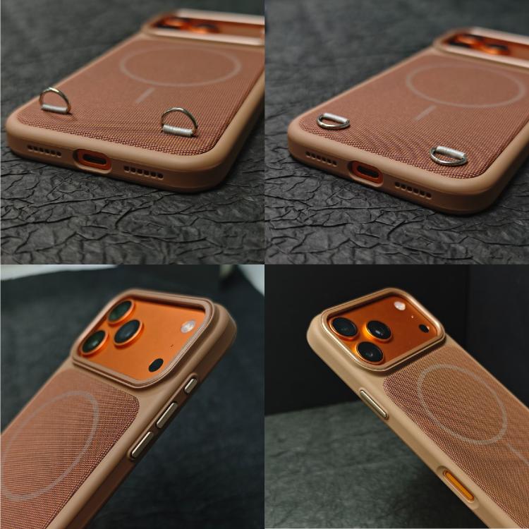Capa de Telemóvel Magnética em PC com Sensação de Pele + Tecido Tecnológico, Para iPhone 17 Pro Max, Para iPhone 17 Pro
