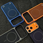 Capa de Telemóvel Magnética em PC com Sensação de Pele + Tecido Tecnológico, Para iPhone 17 Pro Max, Para iPhone 17 Pro