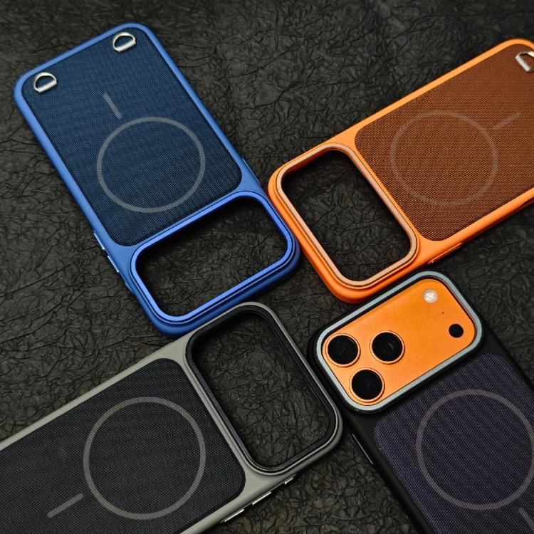 Capa de Telemóvel Magnética em PC com Sensação de Pele + Tecido Tecnológico, Para iPhone 17 Pro Max, Para iPhone 17 Pro