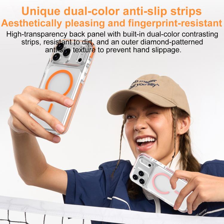 Capa de Telemóvel Híbrida em TPU e PC com Armadura de Gelo Magnética, Para iPhone 17 Pro Max, Para iPhone 17 Pro, Para iPhone Air