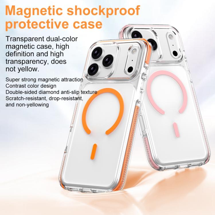 Capa de Telemóvel Híbrida em TPU e PC com Armadura de Gelo Magnética, Para iPhone 17 Pro Max, Para iPhone 17 Pro, Para iPhone Air