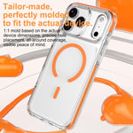 Capa de Telemóvel Híbrida em TPU e PC com Armadura de Gelo Magnética, Para iPhone 17 Pro Max, Para iPhone 17 Pro, Para iPhone Air