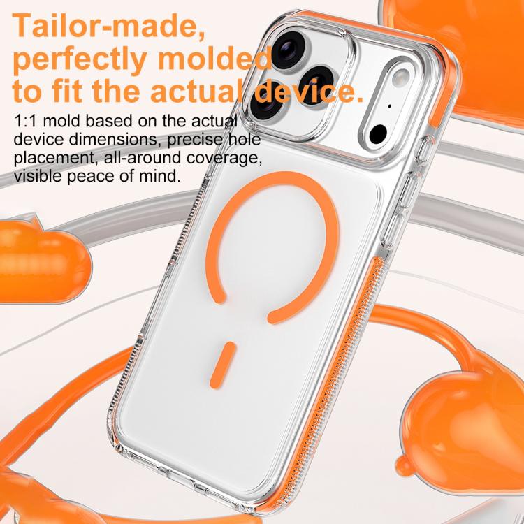 Capa de Telemóvel Híbrida em TPU e PC com Armadura de Gelo Magnética, Para iPhone 17 Pro Max, Para iPhone 17 Pro, Para iPhone Air