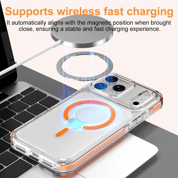 Capa de Telemóvel Híbrida em TPU e PC com Armadura de Gelo Magnética, Para iPhone 17 Pro Max, Para iPhone 17 Pro, Para iPhone Air