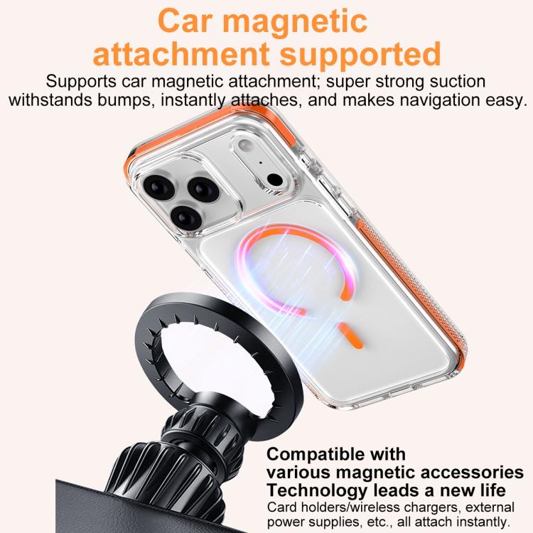 Capa de Telemóvel Híbrida em TPU e PC com Armadura de Gelo Magnética, Para iPhone 17 Pro Max, Para iPhone 17 Pro, Para iPhone Air