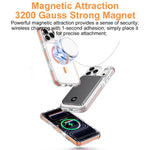 Capa de Telemóvel Híbrida em TPU e PC com Armadura de Gelo Magnética, Para iPhone 17 Pro Max, Para iPhone 17 Pro, Para iPhone Air
