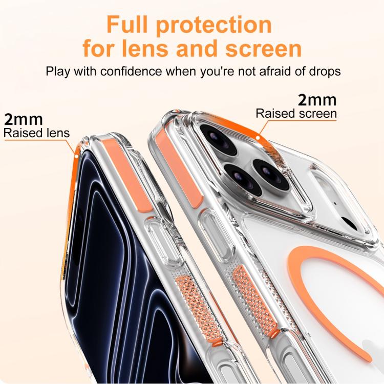 Capa de Telemóvel Híbrida em TPU e PC com Armadura de Gelo Magnética, Para iPhone 17 Pro Max, Para iPhone 17 Pro, Para iPhone Air