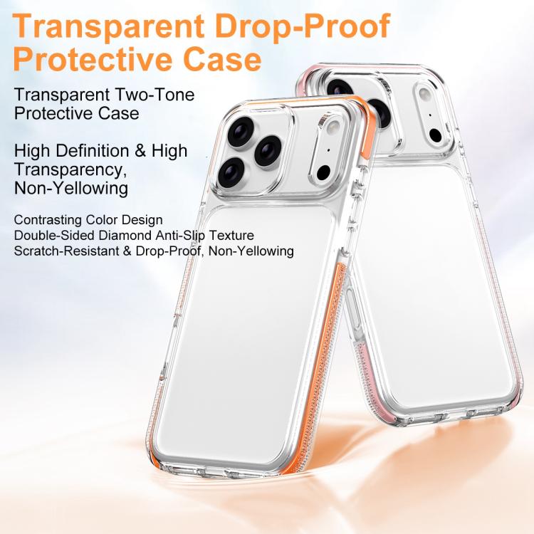 Capa de Telemóvel Híbrida em TPU e PC com Armadura de Gelo, Para iPhone 17 Pro Max, Para iPhone 17 Pro, Para iPhone Air