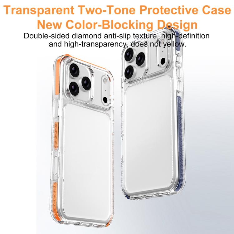 Capa de Telemóvel Híbrida em TPU e PC com Armadura de Gelo, Para iPhone 17 Pro Max, Para iPhone 17 Pro, Para iPhone Air
