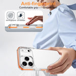 Capa de Telemóvel Híbrida em TPU e PC com Armadura de Gelo, Para iPhone 17 Pro Max, Para iPhone 17 Pro, Para iPhone Air