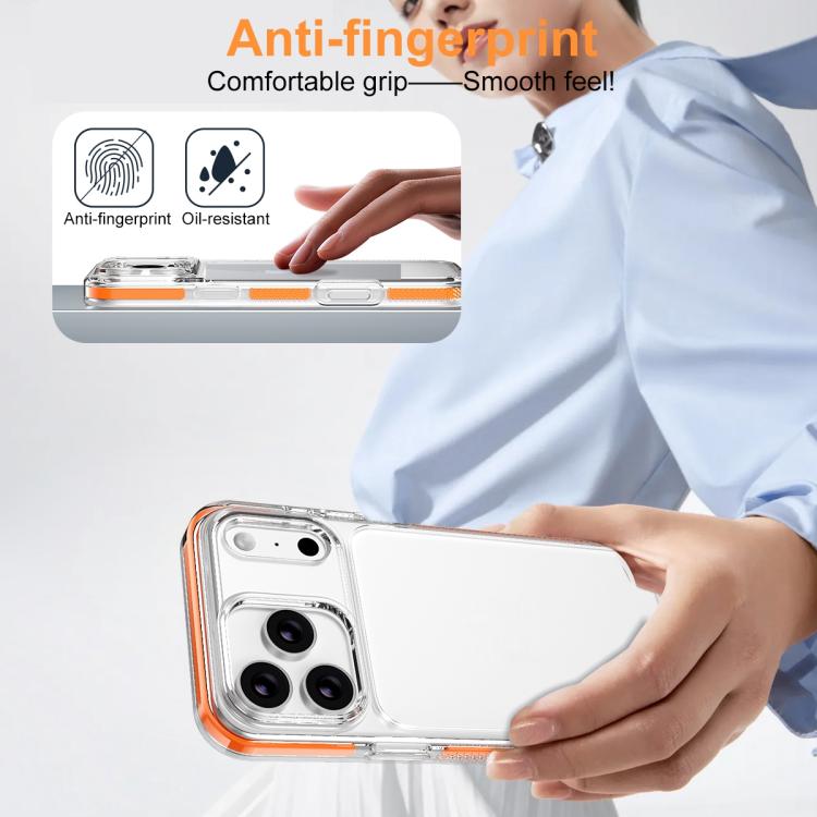 Capa de Telemóvel Híbrida em TPU e PC com Armadura de Gelo, Para iPhone 17 Pro Max, Para iPhone 17 Pro, Para iPhone Air