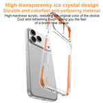 Capa de Telemóvel Híbrida em TPU e PC com Armadura de Gelo, Para iPhone 17 Pro Max, Para iPhone 17 Pro, Para iPhone Air