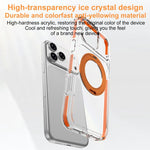 Capa de Telemóvel Híbrida em TPU e PC com Suporte Rotativo Magnético Armadura de Gelo, Para iPhone 17 Pro Max, Para iPhone 17 Pro, Para iPhone Air