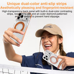 Capa de Telemóvel Híbrida em TPU e PC com Suporte Rotativo Magnético Armadura de Gelo, Para iPhone 17 Pro Max, Para iPhone 17 Pro, Para iPhone Air