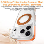 Capa de Telemóvel Híbrida em TPU e PC com Suporte Rotativo Magnético Armadura de Gelo, Para iPhone 17 Pro Max, Para iPhone 17 Pro, Para iPhone Air