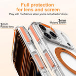 Capa de Telemóvel Híbrida em TPU e PC com Suporte Rotativo Magnético Armadura de Gelo, Para iPhone 17 Pro Max, Para iPhone 17 Pro, Para iPhone Air