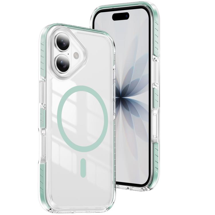 Capa de Telemóvel Híbrida em TPU com Acrílico Transparente e Escudo Cristalino Magnético, Para iPhone 17 Pro Max, Para iPhone 17 Pro, Para iPhone 17, Para iPhone Air, Para iPhone 16 Pro Max, Para iPhone 16 Pro