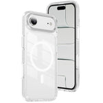 Capa de Telemóvel Híbrida em TPU com Acrílico Transparente e Escudo Cristalino Magnético, Para iPhone 16 Plus, Para iPhone 16, Para iPhone 15 Pro Max, Para iPhone 15 Pro, Para iPhone 15 Plus, Para iPhone 15