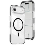 Capa de Telemóvel Híbrida em TPU com Acrílico Transparente e Escudo Cristalino Magnético, Para iPhone 17 Pro Max, Para iPhone 17 Pro, Para iPhone 17, Para iPhone Air, Para iPhone 16 Pro Max, Para iPhone 16 Pro
