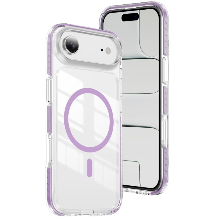 Capa de Telemóvel Híbrida em TPU com Acrílico Transparente e Escudo Cristalino Magnético, Para iPhone 16 Plus, Para iPhone 16, Para iPhone 15 Pro Max, Para iPhone 15 Pro, Para iPhone 15 Plus, Para iPhone 15