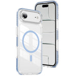 Capa de Telemóvel Híbrida em TPU com Acrílico Transparente e Escudo Cristalino Magnético, Para iPhone 16 Plus, Para iPhone 16, Para iPhone 15 Pro Max, Para iPhone 15 Pro, Para iPhone 15 Plus, Para iPhone 15