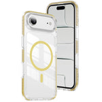Capa de Telemóvel Híbrida em TPU com Acrílico Transparente e Escudo Cristalino Magnético, Para iPhone 16 Plus, Para iPhone 16, Para iPhone 15 Pro Max, Para iPhone 15 Pro, Para iPhone 15 Plus, Para iPhone 15