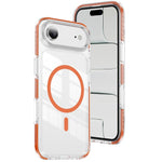 Capa de Telemóvel Híbrida em TPU com Acrílico Transparente e Escudo Cristalino Magnético, Para iPhone 16 Plus, Para iPhone 16, Para iPhone 15 Pro Max, Para iPhone 15 Pro, Para iPhone 15 Plus, Para iPhone 15