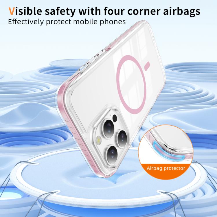 Capa de Telemóvel Híbrida em TPU com Acrílico Transparente e Escudo Cristalino Magnético, Para iPhone 16 Plus, Para iPhone 16, Para iPhone 15 Pro Max, Para iPhone 15 Pro, Para iPhone 15 Plus, Para iPhone 15