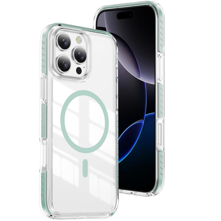 Capa de Telemóvel Híbrida em TPU com Acrílico Transparente e Escudo Cristalino Magnético, Para iPhone 17 Pro Max, Para iPhone 17 Pro, Para iPhone 17, Para iPhone Air, Para iPhone 16 Pro Max, Para iPhone 16 Pro