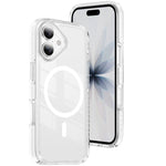 Capa de Telemóvel Híbrida em TPU com Acrílico Transparente e Escudo Cristalino Magnético, Para iPhone 16 Plus, Para iPhone 16, Para iPhone 15 Pro Max, Para iPhone 15 Pro, Para iPhone 15 Plus, Para iPhone 15