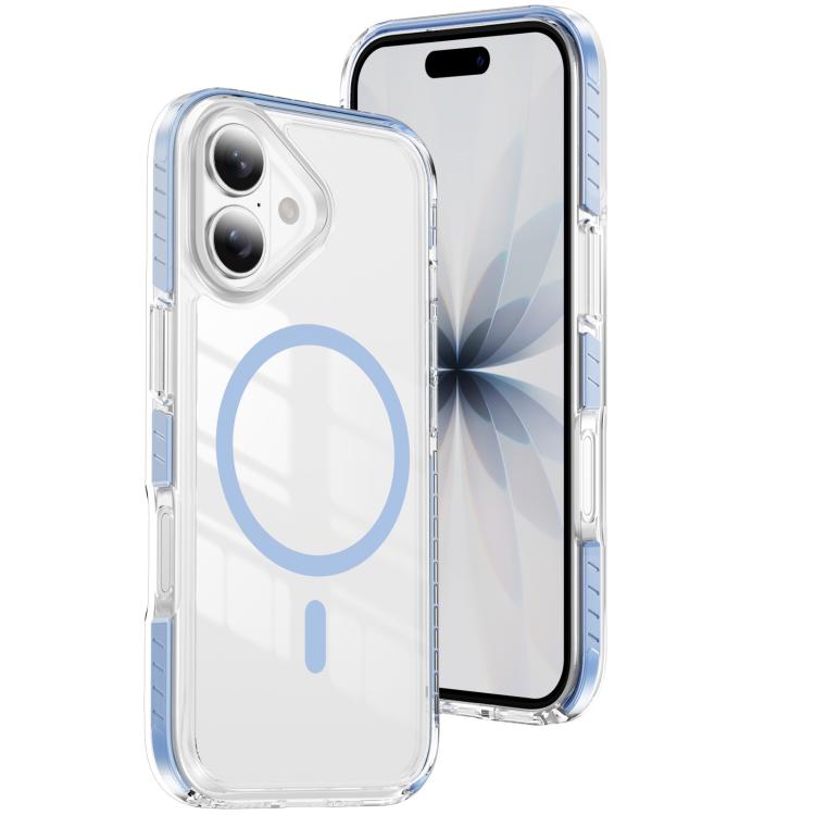 Capa de Telemóvel Híbrida em TPU com Acrílico Transparente e Escudo Cristalino Magnético, Para iPhone 16 Plus, Para iPhone 16, Para iPhone 15 Pro Max, Para iPhone 15 Pro, Para iPhone 15 Plus, Para iPhone 15