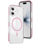 Capa de Telemóvel Híbrida em TPU com Acrílico Transparente e Escudo Cristalino Magnético, Para iPhone 16 Plus, Para iPhone 16, Para iPhone 15 Pro Max, Para iPhone 15 Pro, Para iPhone 15 Plus, Para iPhone 15